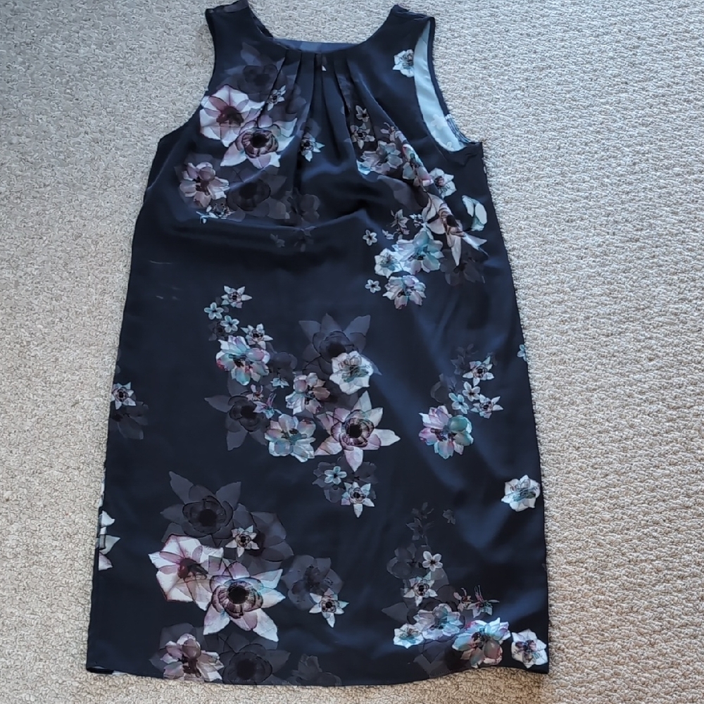 H&M Black and Purple Floral Dress